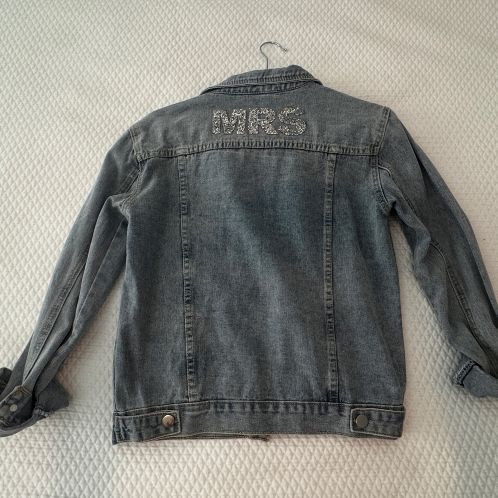 Embellished Bridal Denim Jacket